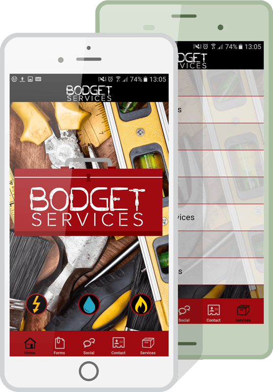 Tradesmen and Services Apps Mockup